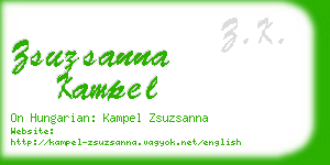 zsuzsanna kampel business card